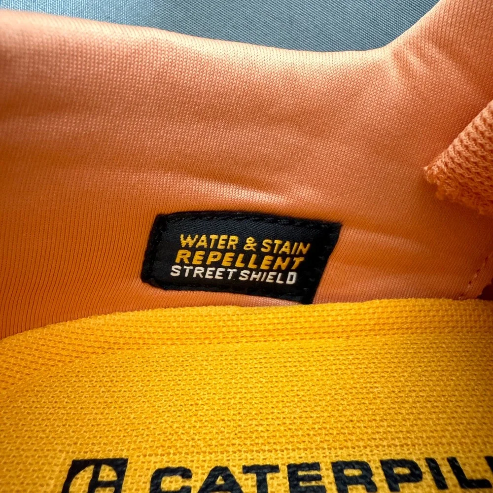 Caterpillar Cat Water Stain Repellent Salmon Unisex Tennis Shoes M 10.5W W 12.5W